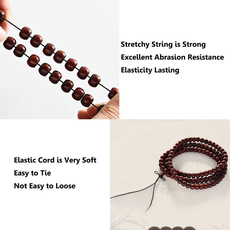 ChunLiou Elastic Cord for Bracelets  1 mm 330 Feet Durable Bracelet String  Stretch Elastic String for Jewelry Making  Necklaces and Beading White - Image 3